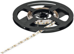 Taśma LED LOOX5 12V model 2068, 120 diod/m, 9,6 W/m – barwa ciepła 3000 K, długość 5 m Klasa energetyczna: A+  HÄFELE 833.74.363