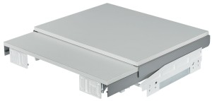 Okucie do stołu wysuwanego z blatem roboczym, udźwig 30kg, do głębokości szafki min.500mm HÄFELE 505.70.207