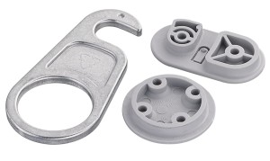 ŁĄCZNIK DO STOŁÓW SZARY 143X55MM HÄFELE 642.42.920