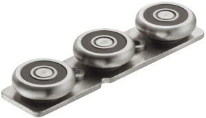 Wózek jezdny,do prowadnicy liniowej 29 mm, udźwig do 120 kg ułożyskowanie: 3-rolkowe  HÄFELE 421.85.801