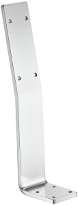 Uchwyt oparcia,do przykręcenia pod powierzchnią siedzenia 60 X 8 mm, STAL k. BIAŁE ALUMINIUM RAL 9006 HÄFELE 638.29.052