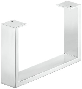 PŁOZA do mebli, profil 80 X 20 mm, udźwig 200kg, STAL SZCZOTKOWANA POLEROWANA HÄFELE 638.29.081