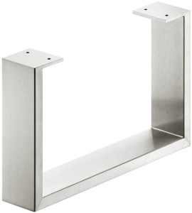 PŁOZA do mebli, profil 80 X 20 mm, udźwig 200kg, STAL NIERDZEWNA SZCZOTKOWANA HÄFELE 638.29.080