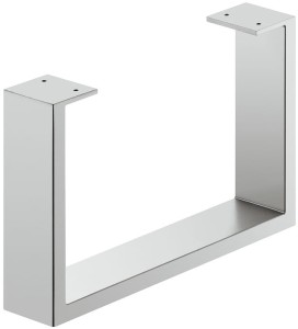 PŁOZA do mebli, profil 80 X 20 mm, udźwig 200kg, STAL k. BIAŁE ALUMINIUM RAL 9006 HÄFELE 638.29.082