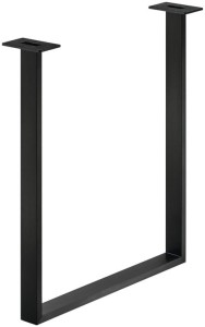 PŁOZA do stołu, profil 80 X 20 mm, udźwig 150kg, STAL k.CZARNY HÄFELE 638.29.065