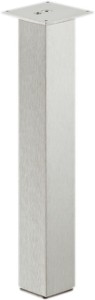 Noga do stołu KWADRATOWA (mocowanie centralne) 60 x 60 mm, h=720 mm, ALUMINIUM k.CZARNY HÄFELE 635.02.617