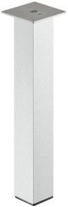 Noga do stołu KWADRATOWA (mocowanie centralne) 60 x 60 mm, h=400 mm, ALUMINIUM HÄFELE 635.02.414