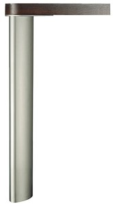 Noga do stołu ELIPTYCZNA 101 x 50,8 mm, h=705 mm, STAL k.NIKIEL SZCZOTKOWANY HÄFELE 635.67.624