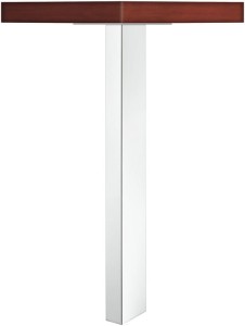 Noga do stołu PROSTOKĄTNA 100 x 50 mm, h=705 mm, STAL k.CHROM POLEROWANY HÄFELE 635.67.214