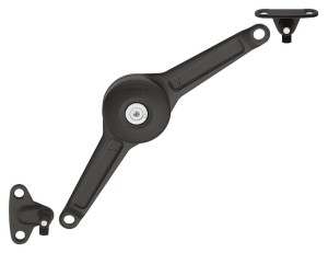 DUO standard 37mm do klapy drewnianej i ramki aluminiowej 45mm CZARNY HÄFELE 373.66.212