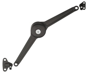 DUO forte 37mm do klapy z ramką aluminiową 20mm CZARNY HÄFELE 373.66.322