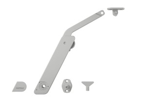 Podnośnik FREE FLAP H 1.5 pojedynczy z tworzywa sztucznego, model A PRAWY, k.SZARY HÄFELE 372.39.600