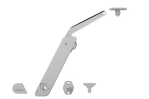 Podnośnik FREE FLAP H 1.5 pojedynczy metalowy, model A LEWY, k.SZARY HÄFELE 372.28.601