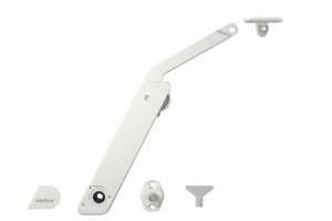 Podnośnik FREE FLAP H 1.5 pojedynczy z tworzywa sztucznego, model D PRAWY, k.BIAŁY HÄFELE 372.39.830