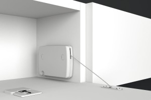 Rozwórka linkowa MINI model C, do klapy 120-200mm, z hamulcem, k.BIAŁY HÄFELE 365.47.754 