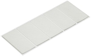 ŚLIZGACZ MEBLOWY SAMOPRZYLEPNY Z FILCU BIAŁY 100X50 op.10szt Häfele 650.06.749