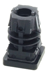 ŚLIZGACZ MEBLOWY DO WCISKANIA /tw.szt/ z gwintem M10 25x25 CZARNY Häfele 652.11.627