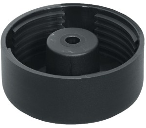 ŚLIZGACZ MEBLOWY DO PRZYKRĘCANIA /tw.szt/ 2-cz. z regulacją wysokości h=19mm fi=54mm CZARNY Häfele 635.90.350