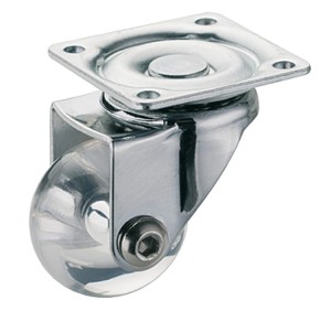 KÓŁKO Z PŁYTKĄ Design-Rubber Trans skrętne bez blokady, nośność 35kg, Ø=35mm, STAL/GUMA HÄFELE 661.75.410