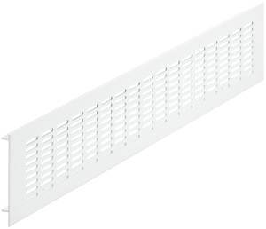 Kratka wentylacyjna aluminium, 480x100mm proszkowana BIAŁA RAL9010 HÄFELE 575.05.633