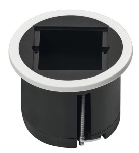 Korpus gniazda PIX CUSTOM z dwoma pierścieniami (biały i czarny) HÄFELE 820.08.370