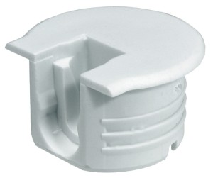 Złączka Rafix Tab 20 tworzywo sztuczne, bez dociągu do grubości płyty 16mm, gł. wiercenia 12,7mm JASNO SZARA 100szt HÄFELE 263.09.230