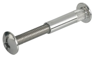 Złącze śrubowe 2-częściowe do grubości płyty 36-46mm z gwinetm M6 z nacięciem krzyżowym PZ, op.100szt HÄFELE 267.05.703