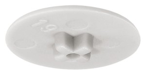 Zaślepki do złączek Minifix 15 bez kołnierza JASNOSZARE 500szt HÄFELE 262.24.564