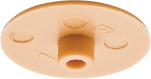 Zaślepki do złączek Minifix 15 bez kołnierza do płyt o gr. od 15mm KOLOR SOSNY 500szt HÄFELE 262.24.055