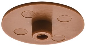 Zaślepki do złączek Minifix 15 bez kołnierza do płyt o gr. od 15mm BRĄZOWE 500szt HÄFELE 262.24.153