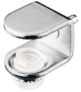 Podpórka półek szklanych 6-10mm, fi3mm, NIKIEL op.20szt HÄFELE 282.20.703