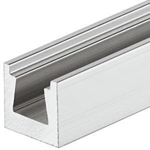 Złącze klinowe, długość 3000mm, nawiercone co 150mm, do niewidocznego mocowania, ALUMINIUM HÄFELE 261.30.031