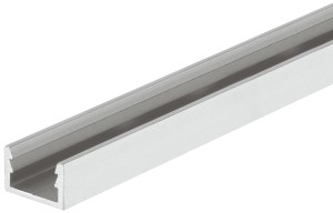 System mocowania paneli do wpinania, profil zatrzaskowy pojedynczy, eloksalowany na srebrno, L=3000mm HÄFELE 783.53.973
