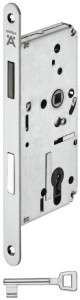 Zamek magnetyczny Startec A=55 mm  "NA KLUCZ POKOJOWY" STAL NIERDZEWNA Häfele 911.07.280