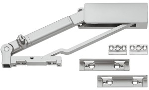 Okucia otwierające drzwi, PEGASO 20VF D Model 600, do szerokości korpusu: min. 475 mm, k.ALUMINIUM HÄFELE 407.32.907